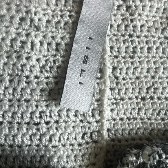 Iisli sequined 2 button cardigan 3/4 sleeve nwot extra button attached size 10 - Picture 7 of 16